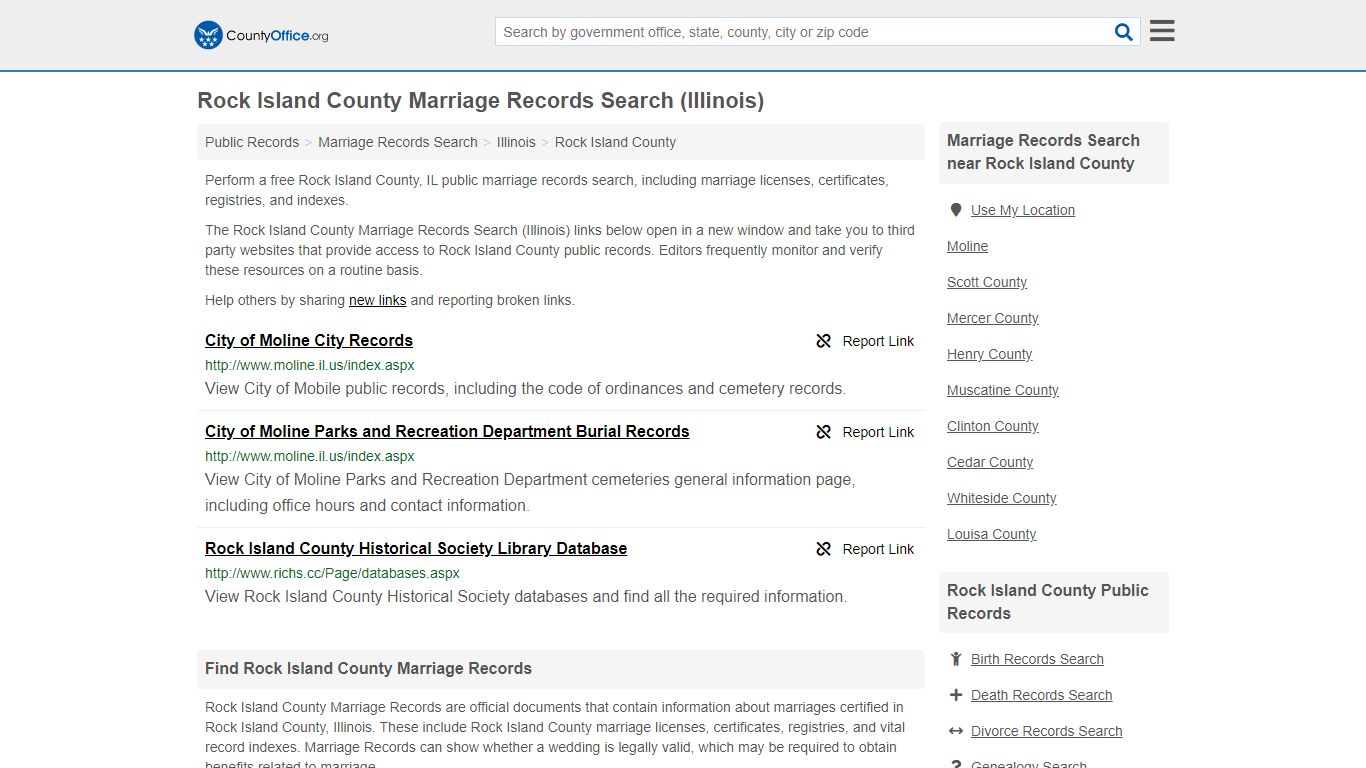 Marriage Records Search - Rock Island County, IL (Marriage ...