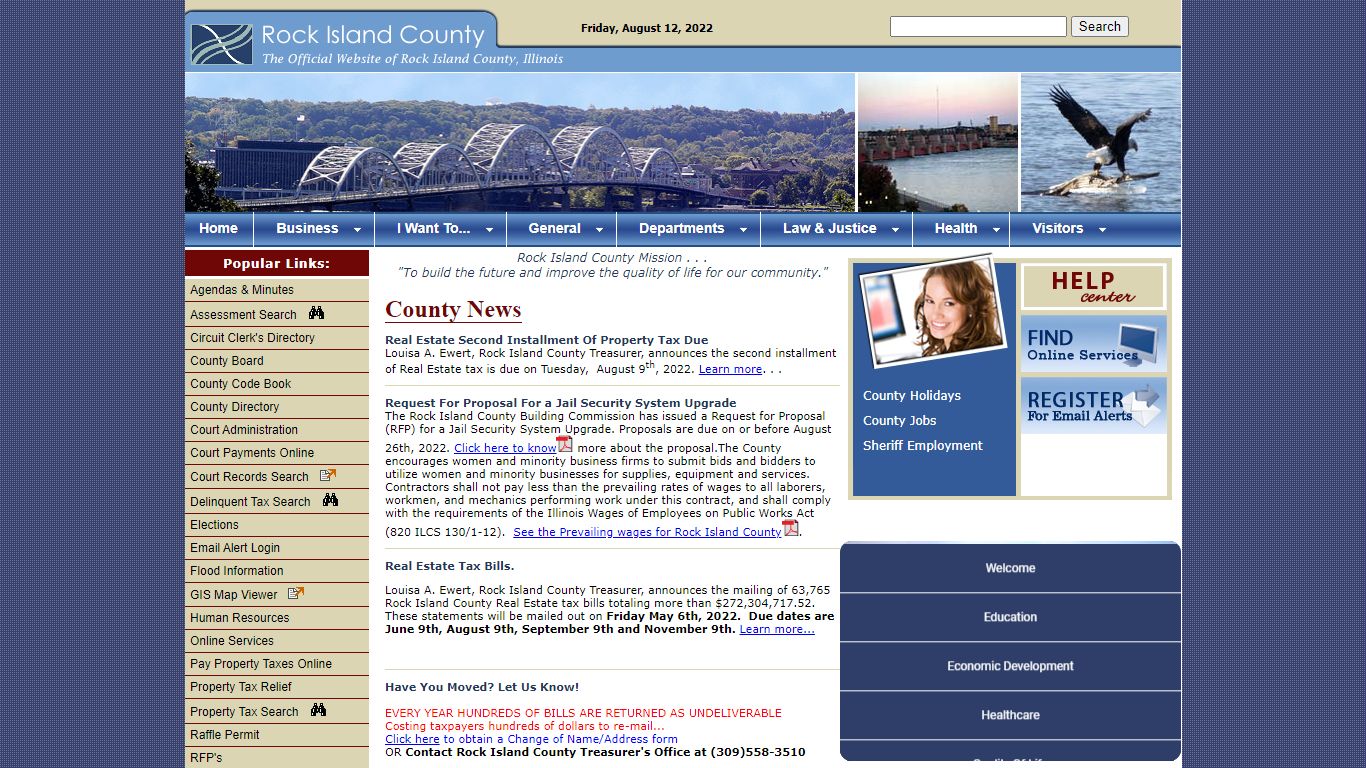 Rock Island County Home Page